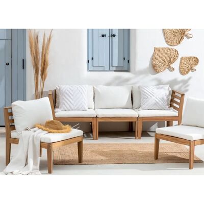 Sklum Gartenmöbel-Set - 5 Teile mit Armlehnen - Weiß Gardenia Sklum Gartenmöbel-Set - 5 Teile mit Armlehnen - Weiß Gardenia
