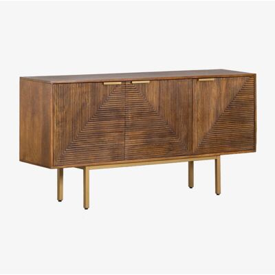 SKLUM Baty Credenza en Bois de Mango - Fait Main, 3 Compartiments - Mobilier - Publicité SKLUM Baty Credenza en Bois de Mango - Fait Main, 3 Compartiments - Mobilier - Publicité