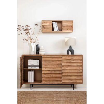 Aparador Petter en Madera de Acacia - Natural, 86x147 cm Aparador Petter en Madera de Acacia - Natural, 86x147 cm
