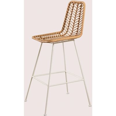 Sklum - Gartensitzbänke-Set - Synthetischer Rattan - Weiß - 75cm Sklum - Gartensitzbänke-Set - Synthetischer Rattan - Weiß - 75cm