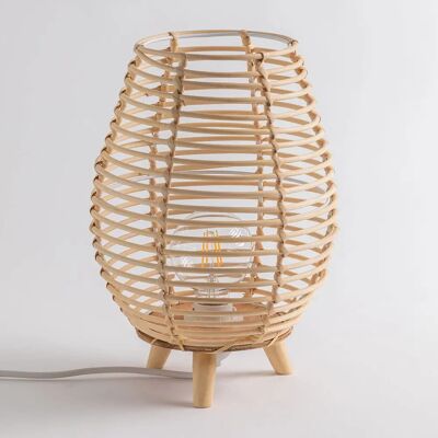 Lámpara de Mesa para Exterior en Bambú Andry - Natural - Ø23cm Lámpara de Mesa para Exterior en Bambú Andry - Natural - Ø23cm