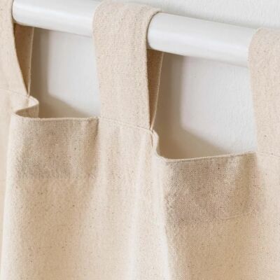 Sklum Beige Crema Zitra Baumwollvorhang - 140x260 cm - Natürlicher Stil Sklum Beige Crema Zitra Baumwollvorhang - 140x260 cm - Natürlicher Stil
