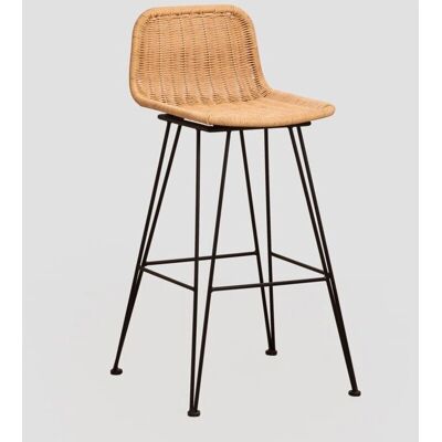 Sklum Vali - Tabouret Haut Boho en Rotin Synthétique - Siège - Publicité Sklum Vali - Tabouret Haut Boho en Rotin Synthétique - Siège - Publicité
