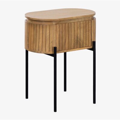 Table de nuit en bois de mango Analis - Table de nuit - Publicité Table de nuit en bois de mango Analis - Table de nuit - Publicité