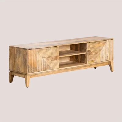 Mueble TV en Madera de Mango Sklum - Acabado Natural Mueble TV en Madera de Mango Sklum - Acabado Natural