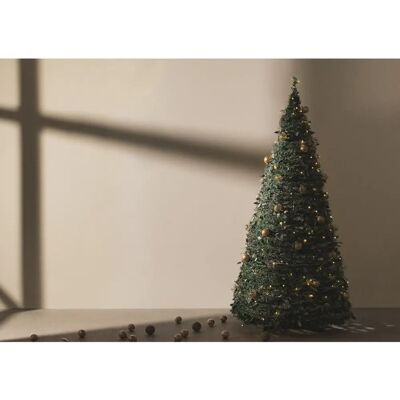 Sklum - Albero di Natale Pieghevole con Luci LED Taimy Oro - Albero di Natale Sklum - Albero di Natale Pieghevole con Luci LED Taimy Oro - Albero di Natale