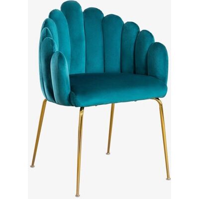 Sklum - Samttohlsesset mit 4 Samtstühlen - Modernes Design Sklum - Samttohlsesset mit 4 Samtstühlen - Modernes Design