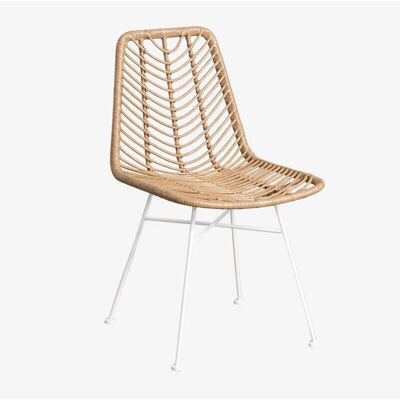Chaises de Salle à Manger Blanc Naturel Gouda - Pack de 2 - Publicité Chaises de Salle à Manger Blanc Naturel Gouda - Pack de 2 - Publicité