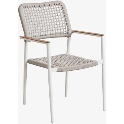 Chaise de Jardin Empilable SKLUM en Aluminium et Corde - Publicité Chaise de Jardin Empilable SKLUM en Aluminium et Corde - Publicité