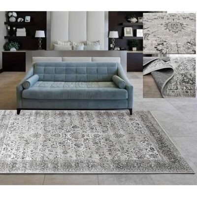 ALFOMBRAS TADI & IMPERIO 1979 - Alfombra clásica fina - Zilvergrijs - 133x190 cm - Rug ALFOMBRAS TADI & IMPERIO 1979 - Alfombra clásica fina - Zilvergrijs - 133x190 cm - Rug