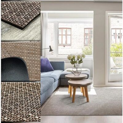 Tadi & Imperio 1979 Tapis en vinyle - Marron - 120x170 cm - Tapis Tadi & Imperio 1979 Tapis en vinyle - Marron - 120x170 cm - Tapis