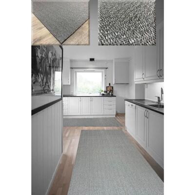 Tadi & Imperio 1979 Tapis en vinyle - 60x600 cm, Argent Gris Tadi & Imperio 1979 Tapis en vinyle - 60x600 cm, Argent Gris