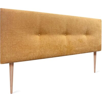 Tête de Lit en Laine Naturelle DHOME - Boutons, 160x105cm, Pour Lits 150/160 - Haut de Gamme - Publicité Tête de Lit en Laine Naturelle DHOME - Boutons, 160x105cm, Pour Lits 150/160 - Haut de Gamme - Publicité