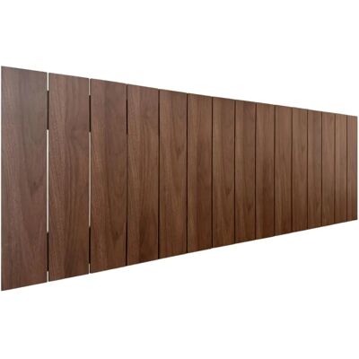 Tête de lit en MDF recyclé Dhome - Bois naturel pour lit 150cm - Publicité Tête de lit en MDF recyclé Dhome - Bois naturel pour lit 150cm - Publicité