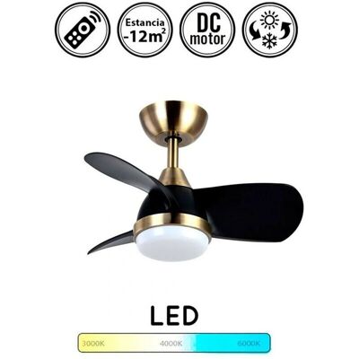 Ventilador de techo con luz Pirlo, 24W, motor DC eficiente, memoria de color - Ventilador de Techo Ventilador de techo con luz Pirlo, 24W, motor DC eficiente, memoria de color - Ventilador de Techo