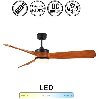 Bilake Modelo Oriente Gran Ventilador de Techo Estilo Nórdico Madera - Motor DC Silencioso Bilake Modelo Oriente Gran Ventilador de Techo Estilo Nórdico Madera - Motor DC Silencioso