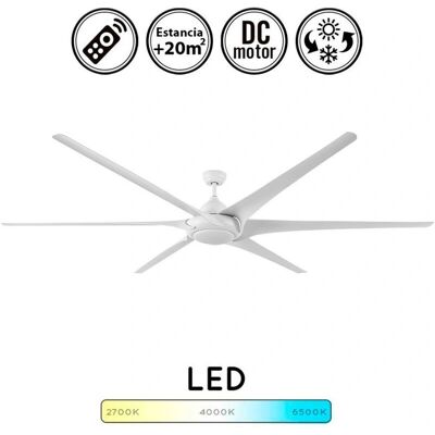 Bilake Ventilador Moncayo Blanco 30W DC 6 Velocidades Mando a Distancia Bilake Ventilador Moncayo Blanco 30W DC 6 Velocidades Mando a Distancia