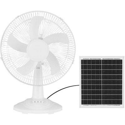 Ventilador Solar de Escritorio Bilake 20W - Silencioso, 3 Velocidades, 5 Aspas Ventilador Solar de Escritorio Bilake 20W - Silencioso, 3 Velocidades, 5 Aspas