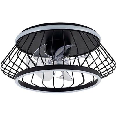 Ventilador de Techo Negro Bilake con Luz Regulable - 50W 4800Lm Ventilador de Techo Negro Bilake con Luz Regulable - 50W 4800Lm