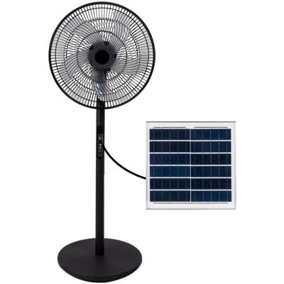 Ventilador Solar Rialto Bilake - 30W, Silencioso, 5 Aspas, Negro Ventilador Solar Rialto Bilake - 30W, Silencioso, 5 Aspas, Negro