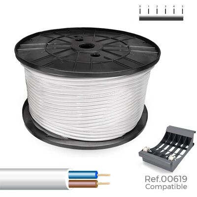 Sediles H05VV-F 300/500V 2x1,00mm² - Cable y Manguera Sediles H05VV-F 300/500V 2x1,00mm² - Cable y Manguera