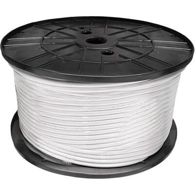Cable Plano Blanco EDM 2x0,75mm² 400m Bobina - H03VVH2-F Cable Plano Blanco EDM 2x0,75mm² 400m Bobina - H03VVH2-F