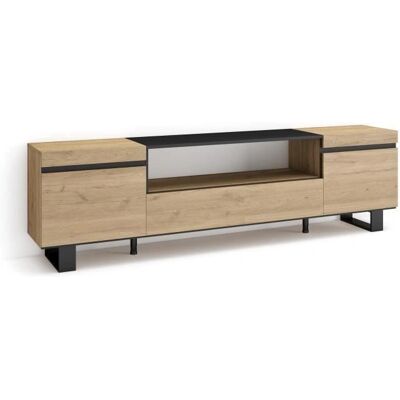 Skraut Home - Mueble TV - Estilo Industrial Moderno - 200x57x35cm Skraut Home - Mueble TV - Estilo Industrial Moderno - 200x57x35cm