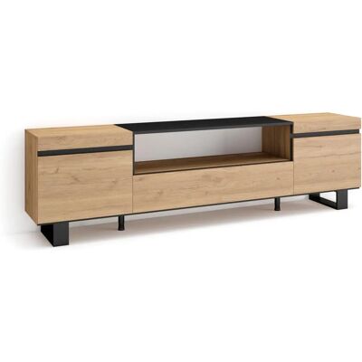SKRAUT HOME - TV-Konsole - Eiche - TV-Stand SKRAUT HOME - TV-Konsole - Eiche - TV-Stand