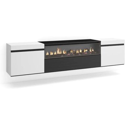 Mobile TV SKRAUT HOME e Camino Elettrico - 200x45x35cm per TV fino a 80" Mobile TV SKRAUT HOME e Camino Elettrico - 200x45x35cm per TV fino a 80"