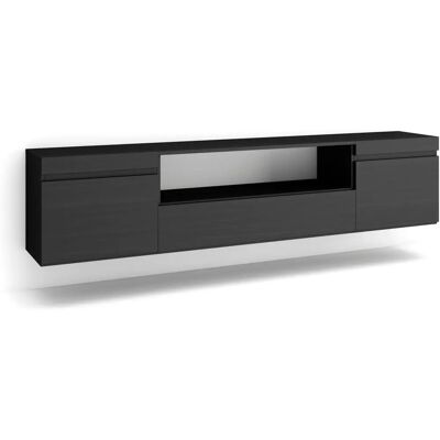 SKRAUT HOME Mueble TV - 200x45x35 cm - Für TV bis 80" - Wandmontage - TV-Ständer SKRAUT HOME Mueble TV - 200x45x35 cm - Für TV bis 80" - Wandmontage - TV-Ständer