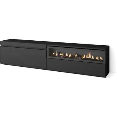 Skraut Home - Tv-meubel met 3 deuren - 203x35x45cm - Fuego Skraut Home - Tv-meubel met 3 deuren - 203x35x45cm - Fuego