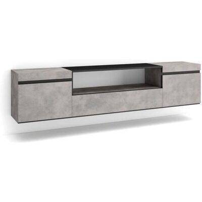 Skraut Home Mueble de Pared para TV - Moderno Cemento 80" Skraut Home Mueble de Pared para TV - Moderno Cemento 80"