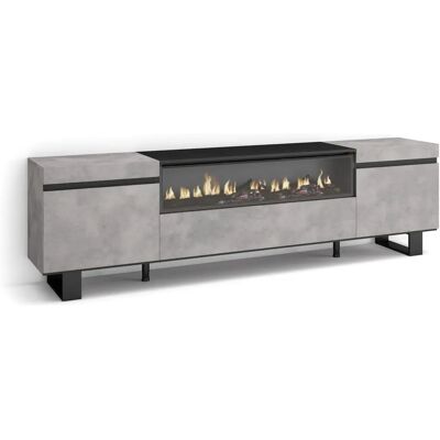 SKRAUT HOME - Model-001 - 200x57x35 - TV stand with fireplace SKRAUT HOME - Model-001 - 200x57x35 - TV stand with fireplace