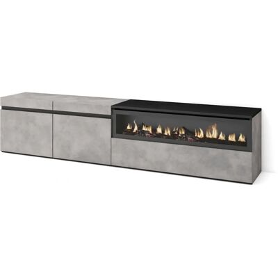Skraut Home - TV Möbel & Elektrischer Kamin - Modern, 3D-Feuer, 80" Skraut Home - TV Möbel & Elektrischer Kamin - Modern, 3D-Feuer, 80"