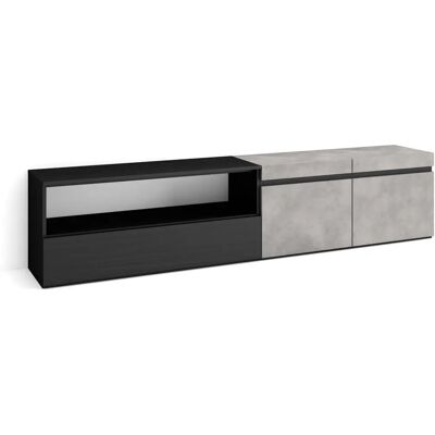 SKRAUT HOME TV Meubel - Modern Cemento 80" Opbergruimte SKRAUT HOME TV Meubel - Modern Cemento 80" Opbergruimte