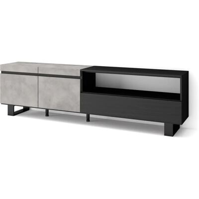 SKRAUT HOME TV Kast - Industriële Cementstijl - 80" TV-opslag SKRAUT HOME TV Kast - Industriële Cementstijl - 80" TV-opslag