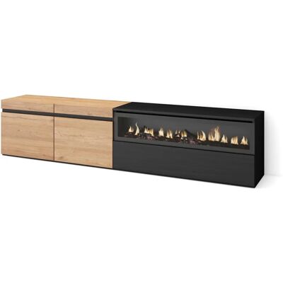 SKRAUT HOME - TV Console 200x45x35 - Eiche SKRAUT HOME - TV Console 200x45x35 - Eiche