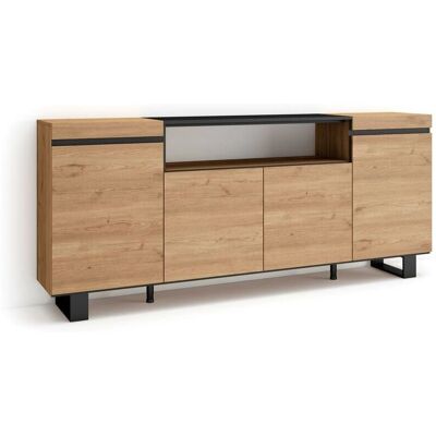 Skraut Home - Aparador estilo industrial - 200x87x35cm Skraut Home - Aparador estilo industrial - 200x87x35cm