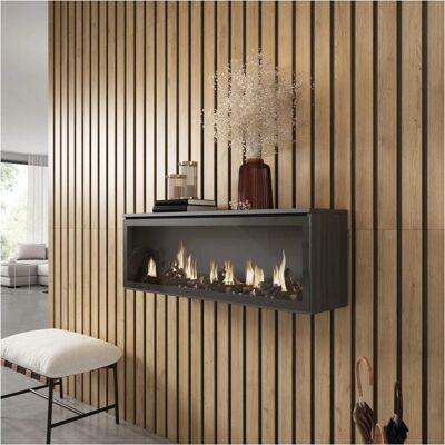 Cheminee électrique Skraut Home - Flamme LED réaliste - 107x38x25cm - Publicité Cheminee électrique Skraut Home - Flamme LED réaliste - 107x38x25cm - Publicité