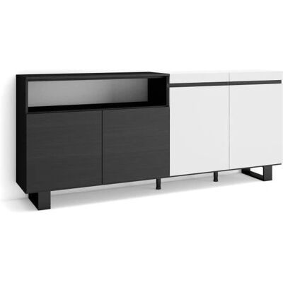 Aparador Industrial Skraut Home 200x87x35cm 4 Puertas Aparador Industrial Skraut Home 200x87x35cm 4 Puertas
