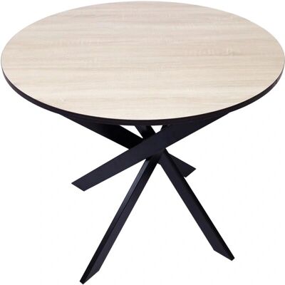 Mesa de comedor redonda Zen - 90x90x77 cm - Capacidad 4 Mesa de comedor redonda Zen - 90x90x77 cm - Capacidad 4
