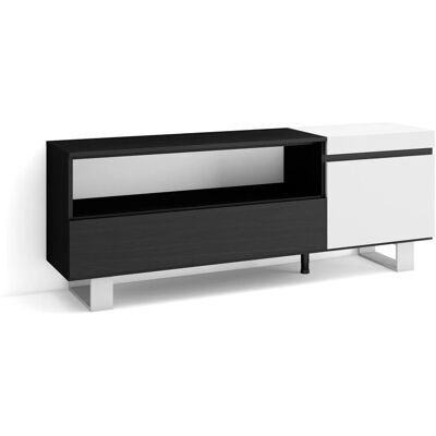 Skraut Home - Mueble de TV - Estilo Industrial - Blanco - Moderno - 150x57x35cm Skraut Home - Mueble de TV - Estilo Industrial - Blanco - Moderno - 150x57x35cm