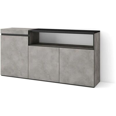 Skraut Home - Aparador Moderno de Cemento con Almacenamiento - 150x75x35cm Skraut Home - Aparador Moderno de Cemento con Almacenamiento - 150x75x35cm