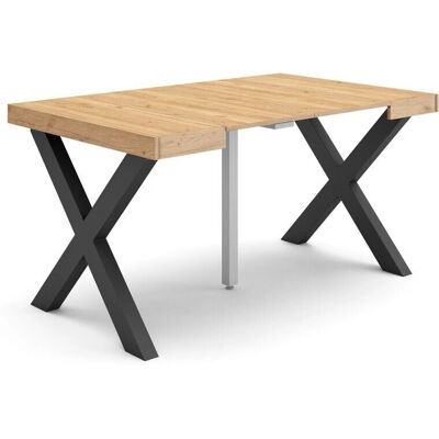 Mesa de Comedor Extensible Skraut Home - Roble Moderno 140cm - Para 6 Mesa de Comedor Extensible Skraut Home - Roble Moderno 140cm - Para 6