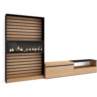 Skraut Home - Meubelset - TV Meubel & Eettafel - 310x186x35cm Skraut Home - Meubelset - TV Meubel & Eettafel - 310x186x35cm