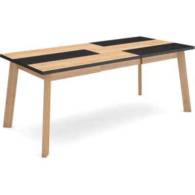 SKRAUT HOME - Odin - Eikenhout - Zwart - Eettafel SKRAUT HOME - Odin - Eikenhout - Zwart - Eettafel