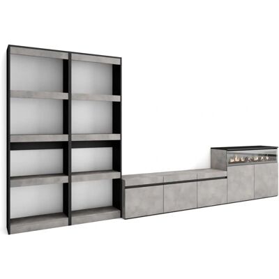 SKRAUT HOME - TV-Konsole - 370x186x35cm SKRAUT HOME - TV-Konsole - 370x186x35cm
