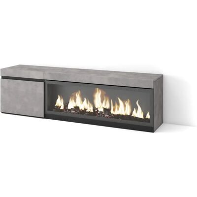 SKRAUT HOME - TV Cabinet Cemento - 107cm Breedte - cabinet SKRAUT HOME - TV Cabinet Cemento - 107cm Breedte - cabinet