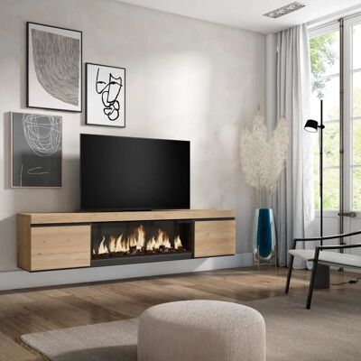 Mobile TV e Camino elettrico - Stile moderno Mobile TV e Camino elettrico - Stile moderno