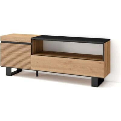 Skraut Home - Modello 150x57x35cm - Mobile TV stile industriale - Rovere Moderno Skraut Home - Modello 150x57x35cm - Mobile TV stile industriale - Rovere Moderno